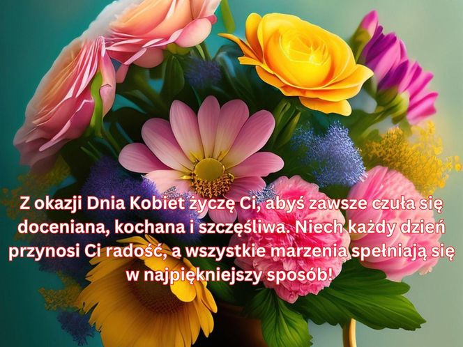 Kartki z życzeniami na Dzień Kobiet dla mamy