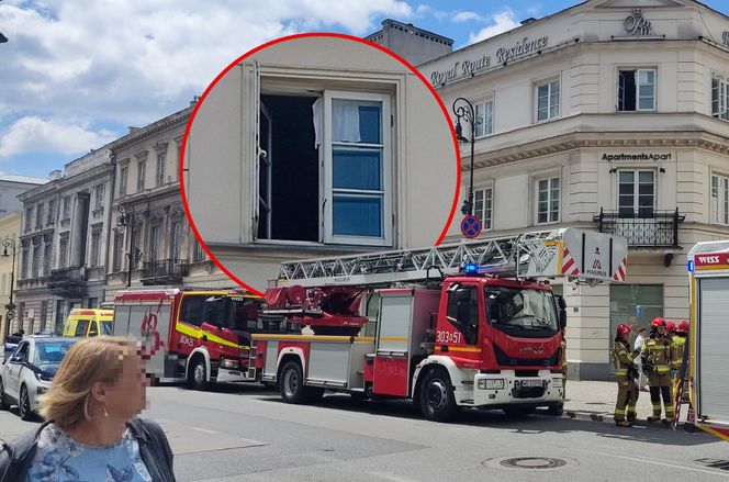 Malutkie dziecko chodziło po parapecie na drugim piętrze kamienicy. Wstrząsające sceny w Warszawie