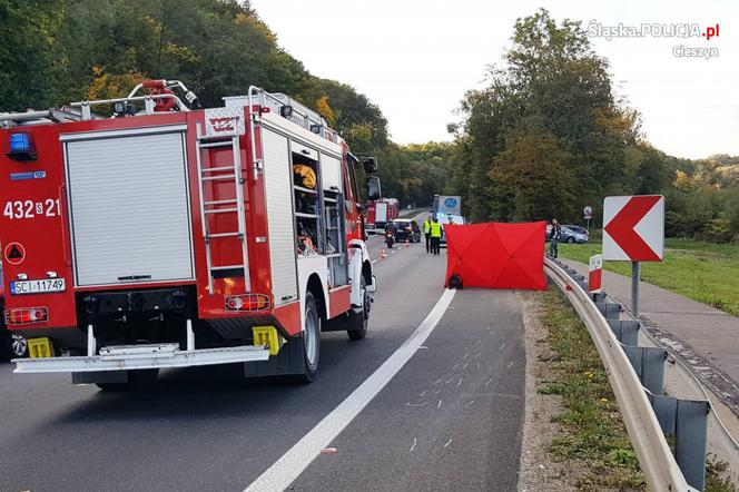 Tragiczny wypadek w Wiślicy. Nie żyje motocyklista [ZDJĘCIA]