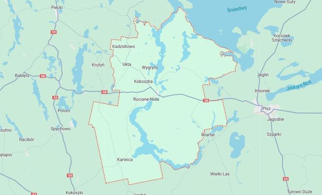 Gmina Ruciane-Nida, powiat piski