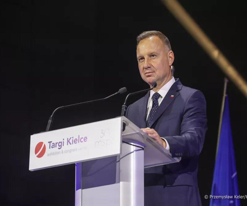 Prezydent Andrzej Duda na targach MSPO w Kielcach 