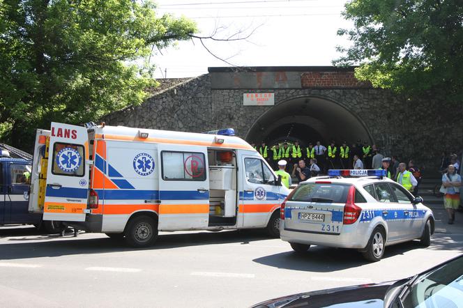 Strzały pod Stadionem Narodowym