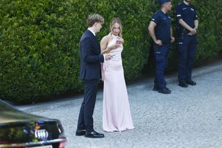 Angelika Mucha wystroiła się na przyjęcie u ambasadora USA. Taką sukienkę wybrała