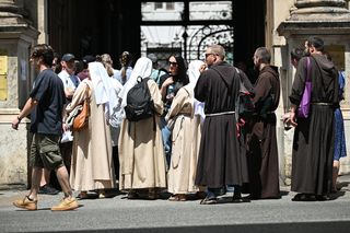 Głosowanie w lokalu wyborczym w Instytucie Polskim w Rzymie