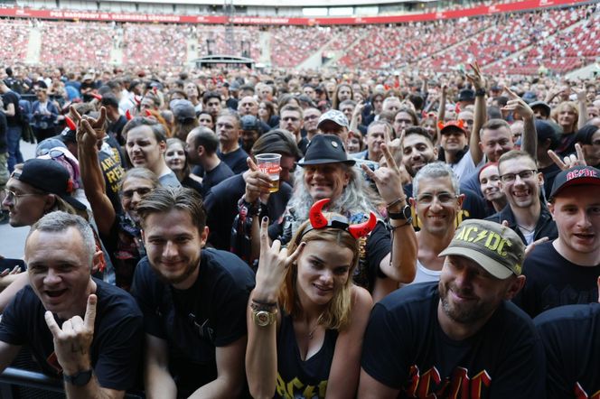 Koncert AC/DC w Warszawie (4.07.2025) - część pierwsza. Organizatorem koncertu jest Live Nation
