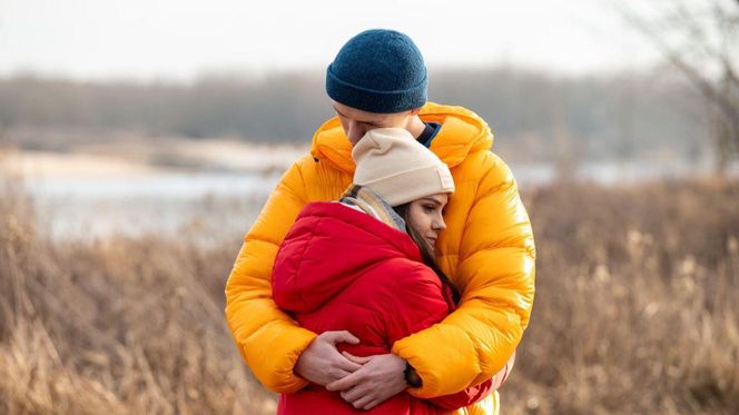 M jak miłość odc. 1861. Basia (Karina Woźniak), Michał (Igor Pawłowski)