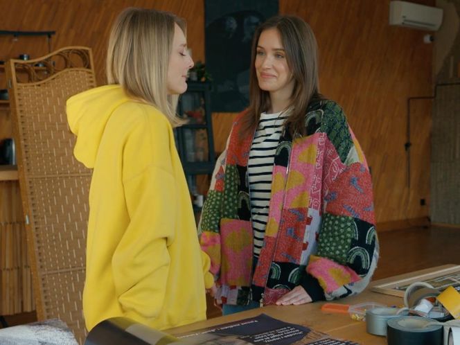 Barwy szczęścia, odcinek 3154: Grażyna (Kinga Suchan), Madzia (Natalia Sierzputowska)