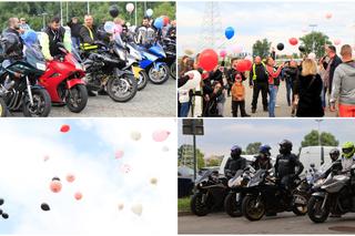 Ryk silników i balony do nieba. Pożegnanie tragicznie zmarłych motocyklistów