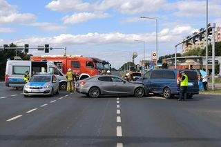 Wypadek pod Trapezem w Lesznie