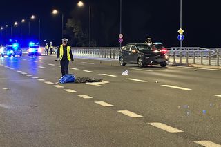 Potrącenie pieszego na trasie Łazienkowskiej 