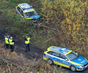 Pościg i wypadek w Pęcicach