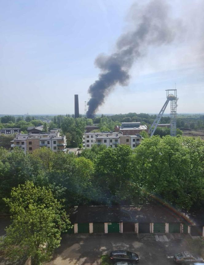 Pożar składowiska odpadów w Siemianowicach Śląskich