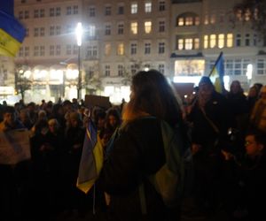 Manifestacja w trzecią rocznicę wybuchu wojny w Ukrainie