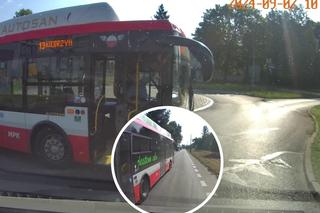 Kierowca autobusu z Częstochowy zaszalał na drodze. Jechał na czołówkę z ciężarówką, zablokował rondo, został zwolniony