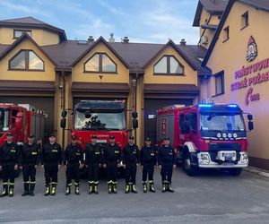 Hołd małopolskich strażaków dla zmarłego kolegi