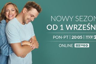 Barwy szczęścia nowy sezon. Asia (Anna Gzyra-Augustynowicz), Hubert (Marek Molak)