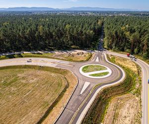 Plac budowy S1 Oświęcim - Dankowice w sierpniu 2024