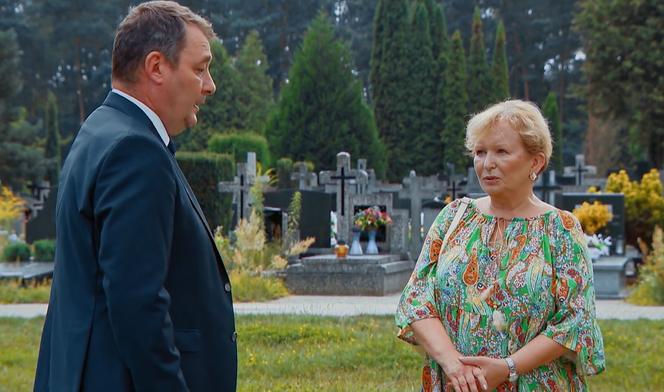 Barwy szczęścia, odc. 2782. Basia (Sławomira Łozińska), Artur Chowański (Jacek Rozenek)