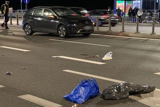 Potrącenie pieszego na trasie Łazienkowskiej 