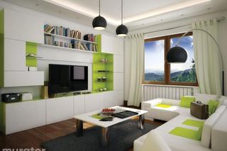 Projekt domu C284 Dom ekonomiczny - wizualizacje, plan, propozycje aranżacji