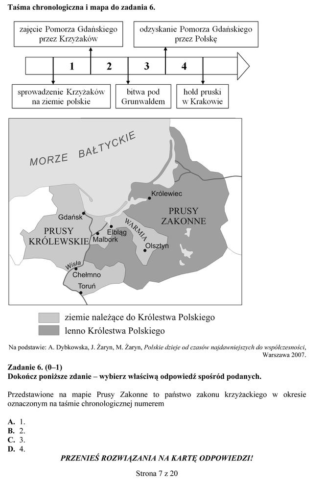 EGZAMIN GIMNAZJALNY 2013 HISTORIA, WOS - ARKUSZE, ODPOWIEDZI