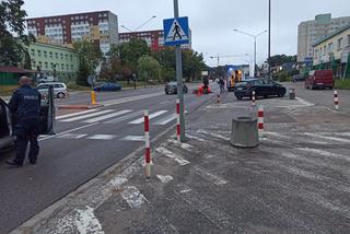 Fatalne potrącenie na przejściu dla pieszych przy ul. Wyszyńskiego. Kobieta trafił do szpitala [ZDJĘCIA]