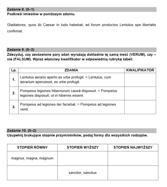 Matura 2021, język łaciński. Arkusze, pytania, zadania. Co było na maturze 2021 z języka łacińskiego?