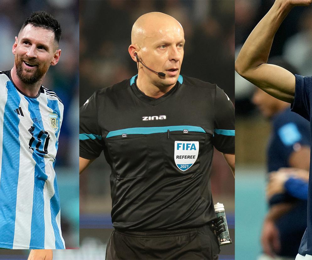 Lionel Messi, Szymon Marciniak, Kylian Mbappe