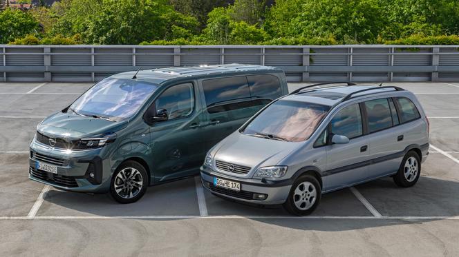 Opel Zafira Electric (2024) i Opel Zafira A (1999) 