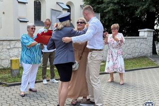 Zaręczyny w czasie święta policji w Pińczowie