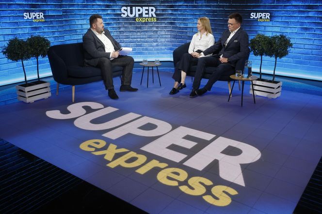 Szymon Hołownia z żoną, Urszulą Brzezińską-Hołownią