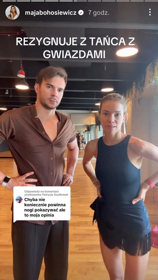 Maja Bohosiewicz rezygnuje z "Tańca z gwiazdami". O powodzie poinformowała w nagraniu