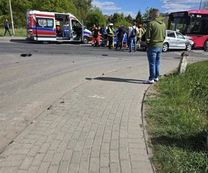 Stargard: 12 poszkodowanych po zderzeniu autobusu z samochodami. WIDEO z monitoringu