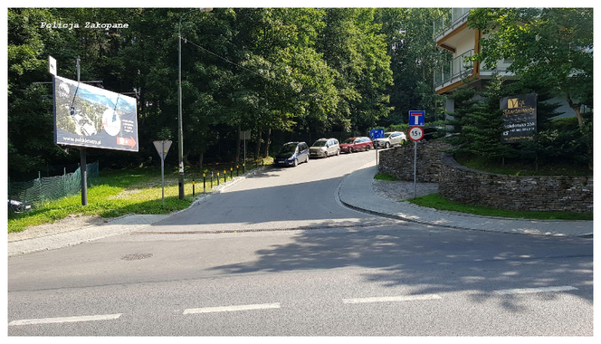 Wypadek rowerzysty w Zakopanem