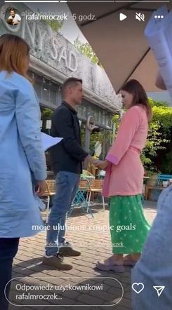 M jak miłość na planie. Paweł (Rafał Mroczek), Franka (Dominika Kachlik)