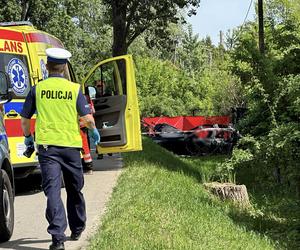 Auto uderzyło w drzewo i stanęło w płomieniach. Spłonęły trzy osoby!