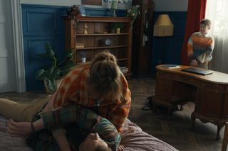 Barwy szczęścia, odcinek 3045. Celina (Orina Krajewska), Łukasz (Michał Rolnicki), Ksawery (Bartosz Gruchot)