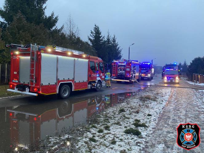 Pożar w podbydgoskiej Brzozie. Zapalił się dach stolarni [ZDJĘCIA]