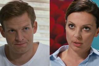 Barwy szczęścia, odcinek 1932. Kasia (Katarzyna Glinka), Łukasz (Michał Rolnicki)