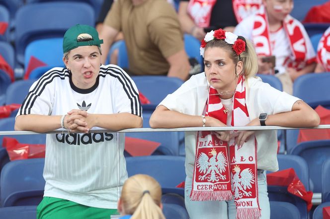 Kibice na meczu Polska - Mołdawia