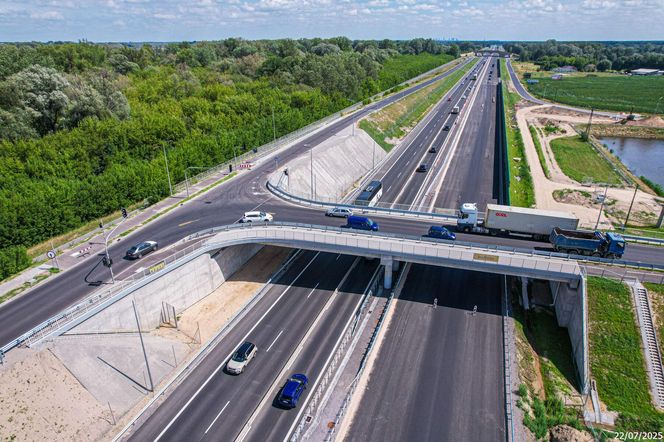 Budowa S7 Płońsk - Czosnów, odcinek od węzła Modlin do węzła Czosnów