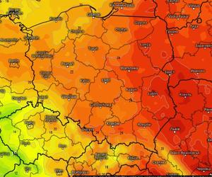 Mapy gorąca dla Polski we wrześniu
