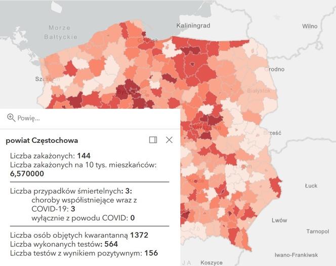 Koronawirus w województwie śląskim. Tak wygląda sytuacja w poszczególnych powiatach [RAPORT, 19 MARCA]