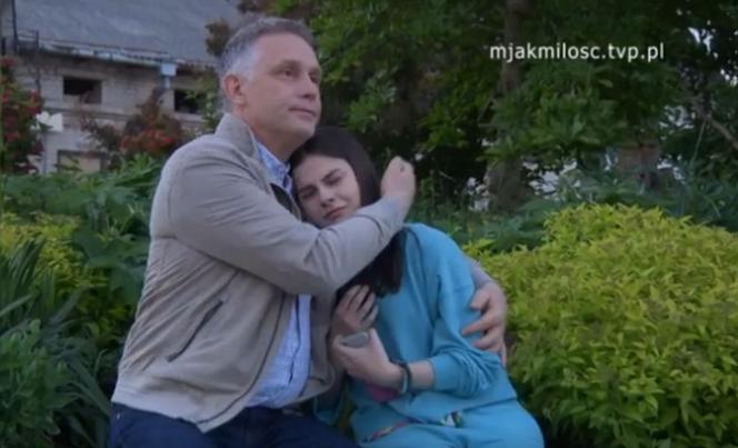 M jak miłość odc. 1609. Basia (Karina Woźniak), Artur Rogowski (Robert Moskwa)
