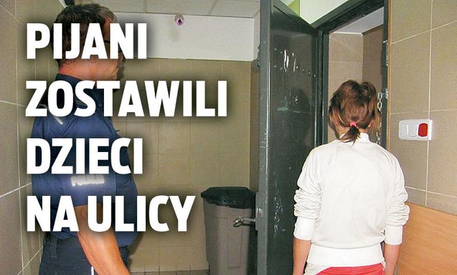 Pijani zostawili dzieci na ulicy