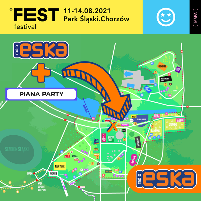 Festi Festival 2021 mapa