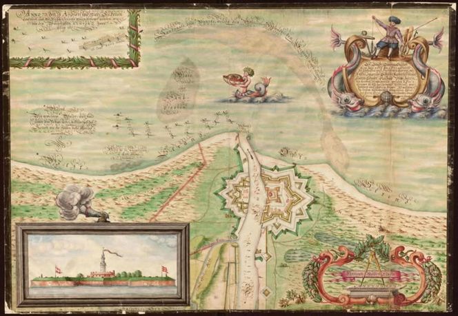 Stara mapa Pomorza Gdańskiego 
