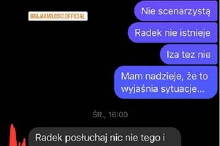Radek (Philippe Tłokiński) pokazał na Instagramie wiadomość od fana 