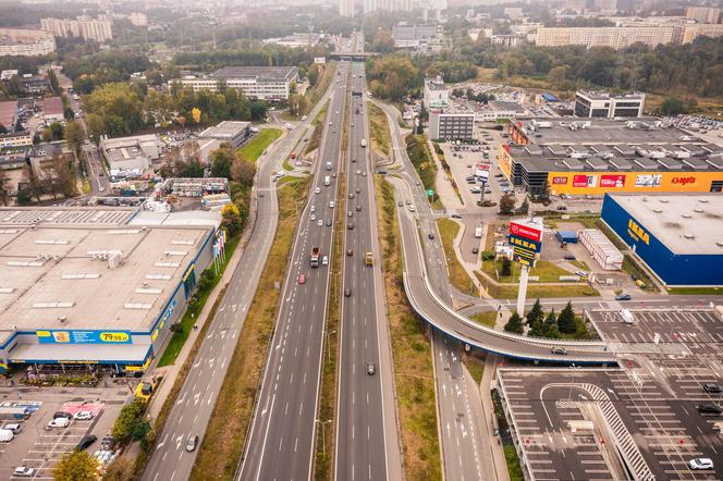 Przebudowany będzie układ odwodnienia S86, na odcinku przy katowickiej Ikei