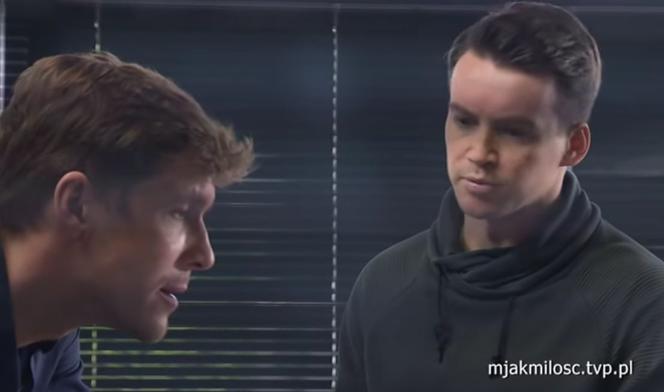 M jak miłość odc. 1412. Marcin (Mikołaj Roznerski), Jakub Karski (Krzysztof Kwiatkowski)